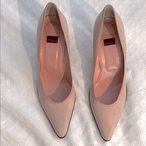 Nude / palest pink Fantini Leather Heels